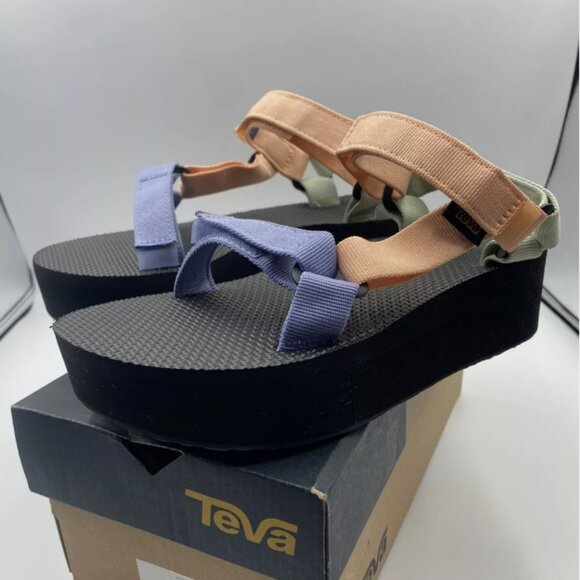 Teva Women's Flatform Universal Sandals Sherbert - Picture 1 of 4